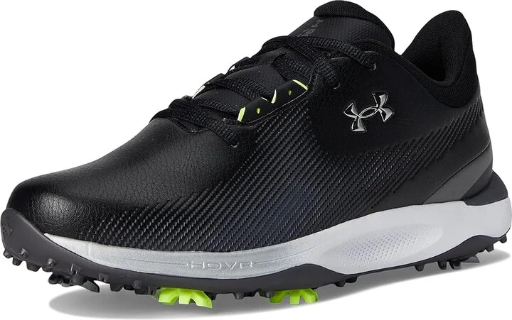 Under Armour Drive Fade Golf Shoes Men's Golf Shoes Black/Black/Metallic Silver : 7 D - Medium, Synthetic - Image 5
