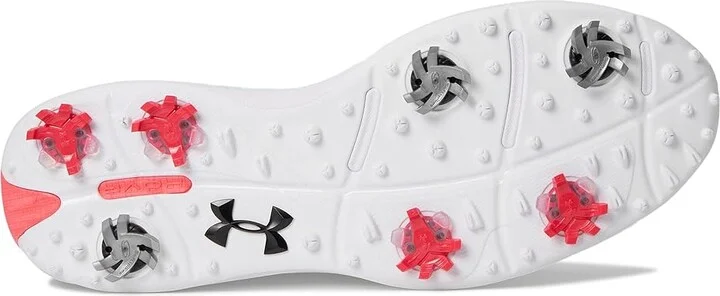 Under Armour Drive Fade Golf Shoes Men's Golf Shoes Black/Black/Metallic Silver : 7 D - Medium, Synthetic - Image 9