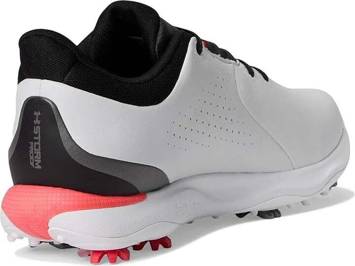 Under Armour Drive Fade Golf Shoes Men's Golf Shoes Black/Black/Metallic Silver : 7 D - Medium, Synthetic - Image 10