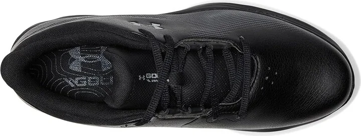 Under Armour Drive Fade Golf Shoes Men's Golf Shoes Black/Metallic Silver : 10.5 D - Medium, Synthetic - Image 2