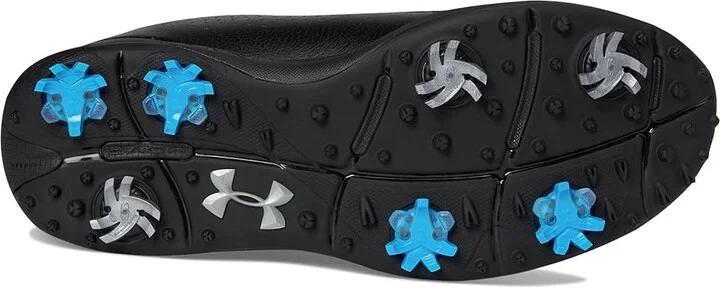 Under Armour Drive Fade Golf Shoes Men's Golf Shoes Black/Metallic Silver : 10.5 D - Medium, Synthetic - Image 3