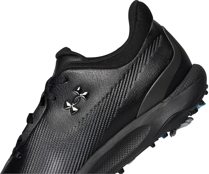 Under Armour Drive Fade Golf Shoes Men's Golf Shoes Black/Metallic Silver : 10.5 D - Medium, Synthetic - Image 7