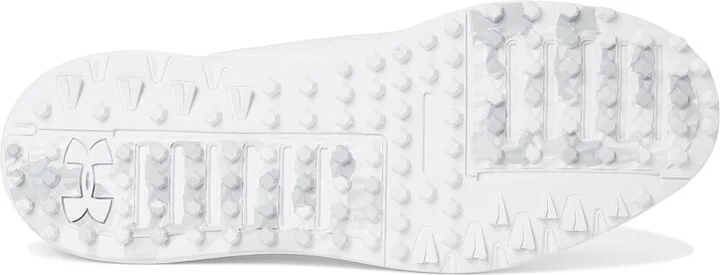 Under Armour Drive Fade Spikeless Men's Golf Shoes White/White/Metallic Silver : 8.5 D - Medium - Image 3