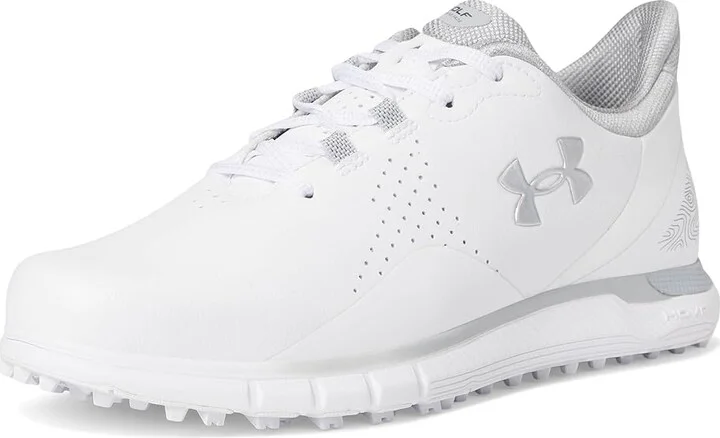 Under Armour Drive Fade Spikeless Men's Golf Shoes White/White/Metallic Silver : 8.5 D - Medium - Image 5