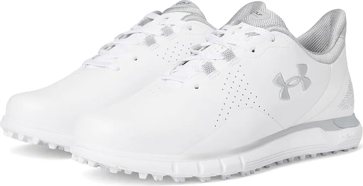 Under Armour Drive Fade Spikeless Men's Golf Shoes White/White/Metallic Silver : 8.5 D - Medium