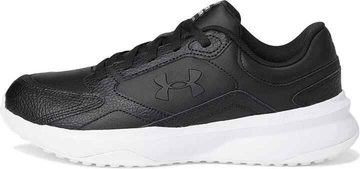 Under Armour Edge Leather Men's Shoes Black/Black/White : 8.5 D - Medium - Image 6