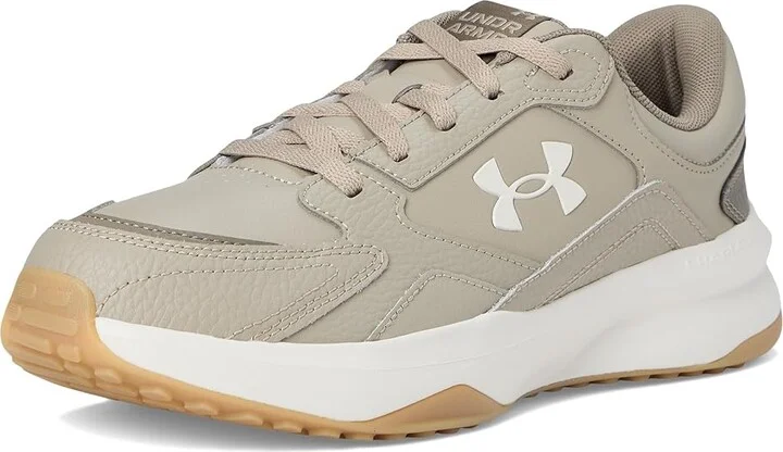 Under Armour Edge Leather Men's Shoes Timberwolf Taupe/White/Summit White : 11.5 D - Medium - Image 5