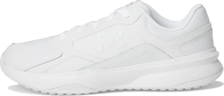 Under Armour Edge Leather Men's Shoes White/White/Halo Gray : 10.5 D - Medium - Image 6