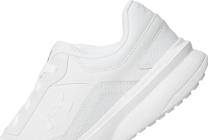 Under Armour Edge Leather Men's Shoes White/White/Halo Gray : 10.5 D - Medium - Image 7