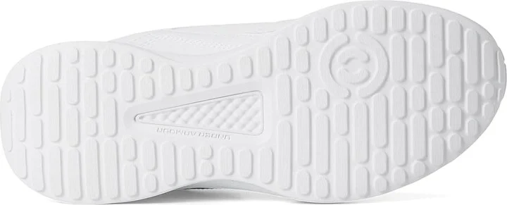 Under Armour Edge Leather Women's Shoes White/White/White : 5 B - Medium - Image 3