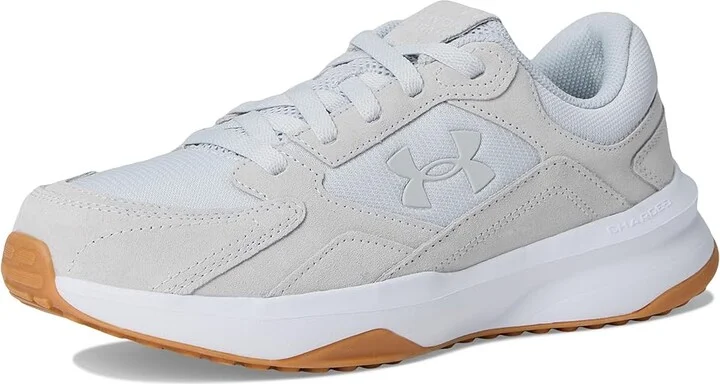 Under Armour Edge Suede Women's Shoes Halo Gray/White/Halo Gray : 10.5 B - Medium, Synthetic - Image 5