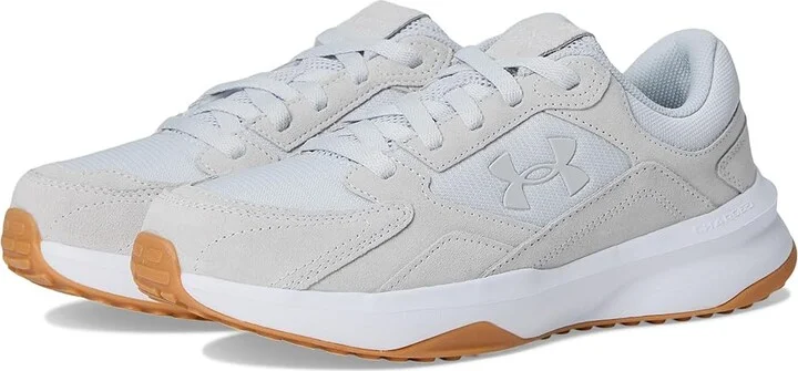 Under Armour Edge Suede Women's Shoes Halo Gray/White/Halo Gray : 10.5 B - Medium, Synthetic