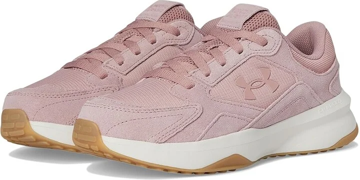 Under Armour Edge Suede Women's Shoes Tourmaline Pink/Summit White/Tourmaline Pink : 12 B - Medium, Synthetic