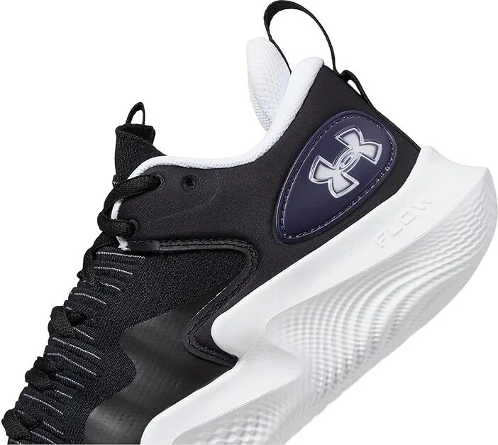 Under Armour Flow Ace Low Women's Volleyball Shoes Black/White/White : 6.5 B - Medium - Image 4