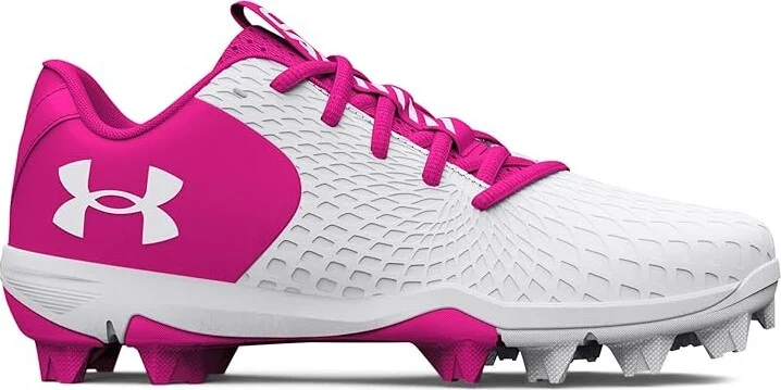 Under Armour Glyde 2.0 RM Softball Cleats Women's Shoes White/Tropic Pink/White : 9.5 B - Medium - Image 7