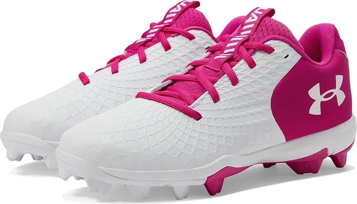 Under Armour Glyde 2.0 RM Softball Cleats Women's Shoes White/Tropic Pink/White : 9.5 B - Medium