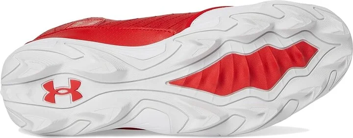Under Armour Harper 9 RM Baseball Cleats Men's Shoes White/Red/Metallic Gold : 9 D - Medium, Synthetic - Image 3