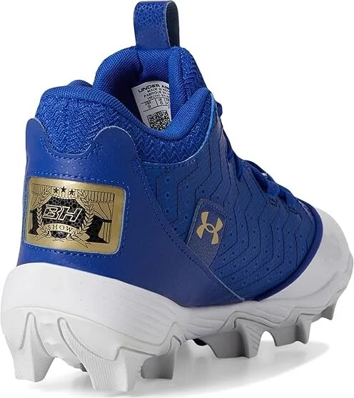 Under Armour Harper 9 RM Baseball Cleats Men's Shoes White/Red/Metallic Gold : 9 D - Medium, Synthetic - Image 10