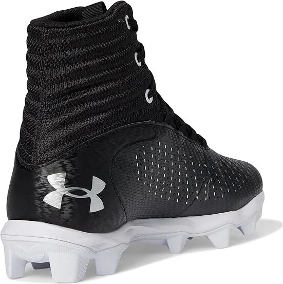 Under Armour Highlight Franchise RM 2.0 Men's Cleated Shoes Black/White/Metallic Silver : 10 D - Medium, Synthetic - Image 4