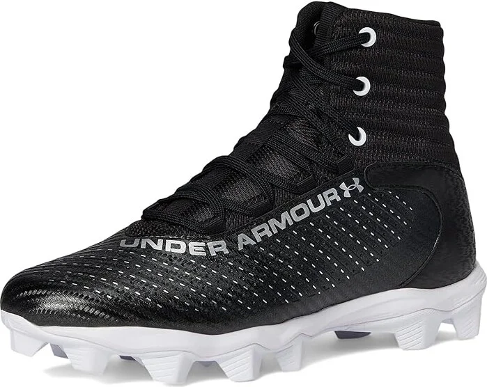 Under Armour Highlight Franchise RM 2.0 Men's Cleated Shoes Black/White/Metallic Silver : 10 D - Medium, Synthetic - Image 5