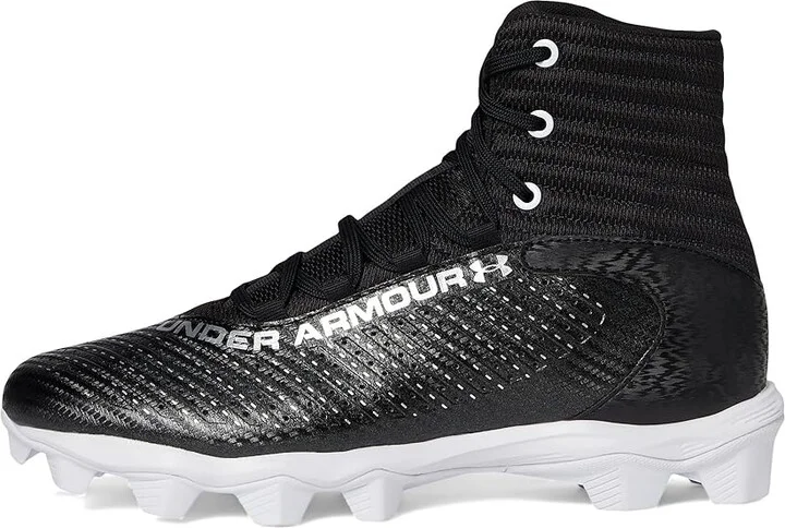 Under Armour Highlight Franchise RM 2.0 Men's Cleated Shoes Black/White/Metallic Silver : 10 D - Medium, Synthetic - Image 6