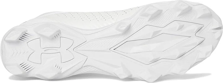 Under Armour Highlight Franchise RM 2.0 Men's Cleated Shoes White/White/Metallic Silver : 16 D - Medium, Synthetic - Image 3