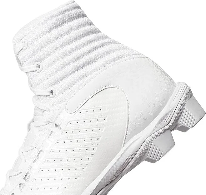Under Armour Highlight Franchise RM 2.0 Men's Cleated Shoes White/White/Metallic Silver : 16 D - Medium, Synthetic - Image 7