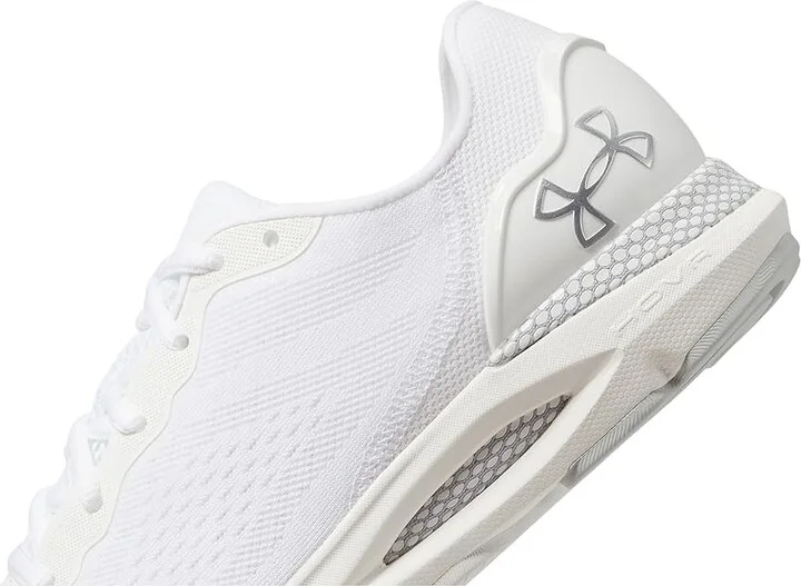 Under Armour HOVR Sonic 6 Men's Shoes White/White/Metallic Silver : 8 D - Medium, Textile - Image 4