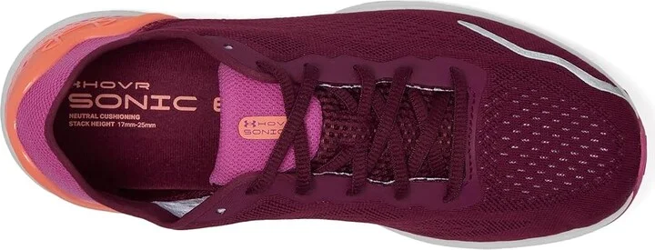Under Armour Hovr Sonic 6 Women's Shoes Purple Gemini/Vivid Magenta/Flare Orange : 5.5 B - Medium, Synthetic/Textile - Image 2