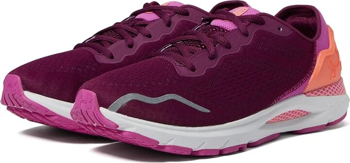 Under Armour Hovr Sonic 6 Women's Shoes Purple Gemini/Vivid Magenta/Flare Orange : 5.5 B - Medium, Synthetic/Textile