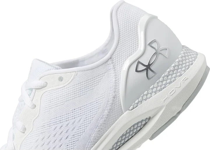 Under Armour Hovr Sonic 6 Women's Shoes White/White/Metallic Silver : 5 B - Medium, Synthetic/Textile - Image 4
