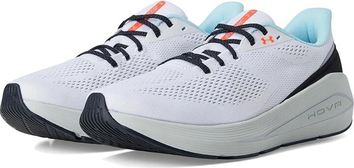 Under Armour Hovr Sonic 7 Men's Running Shoes White/Hydro Green/Metallic Silver : 11 D - Medium, Synthetic