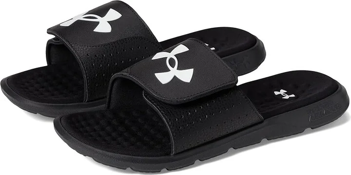 Under Armour Ignite Pro Slide Men's Shoes Black/Black/White : 15 D - Medium, Synthetic