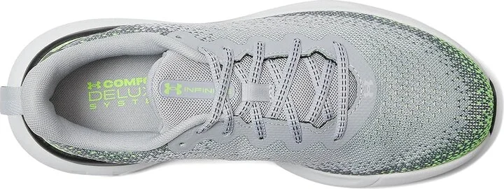 Under Armour Infinite Men's Running Shoes Mod Gray/Hyper Green/Black : 11.5 D - Medium, Polyester - Image 2