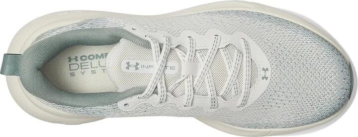 Under Armour Infinite Women's Running Shoes White Quartz/Silica Green/Metallic Silica : 7 B - Medium - Image 2