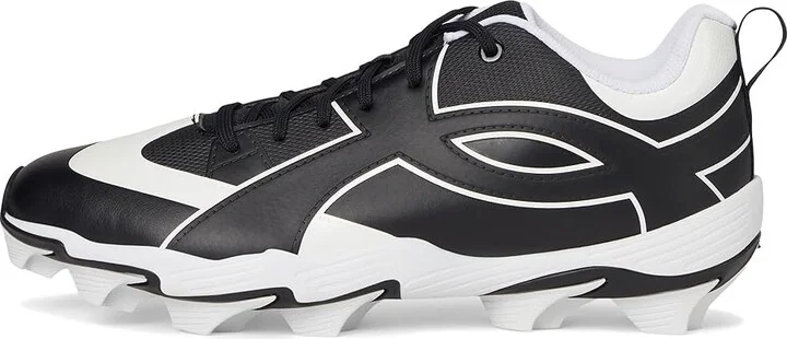 Under Armour Leadoff Icon Low RM Baseball Cleats Men's Shoes Black/White/Black : 9.5 D - Medium, Synthetic - Image 6