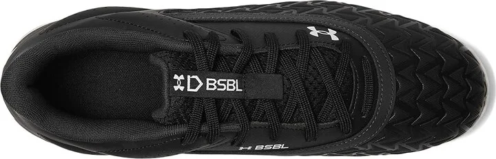 Under Armour Leadoff Low RM 3.0 Baseball Cleat Men's Shoes Black/Black/White : 15 D - Medium, Synthetic - Image 2