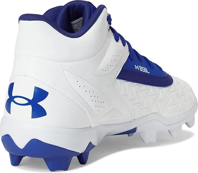 Under Armour Leadoff Mid 3.0 Baseball Cleat Men's Shoes Red/White/Red : 13 D - Medium, Synthetic - Image 10