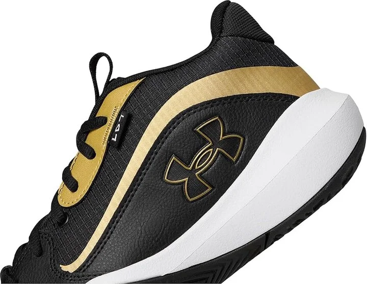 Under Armour Lockdown 7 Basketball Shoes Black/Black/Metallic Gold : Men's 10.5 - Women's 12 Medium, Synthetic - Image 7