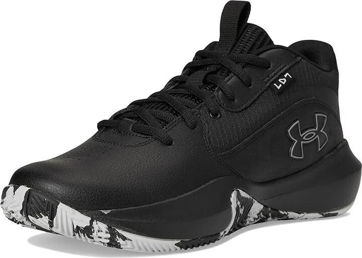 Under Armour Lockdown 7 Basketball Shoes Black/Black/Metallic Silver : Men's 11.5 - Women's 13 Medium, Synthetic - Image 5