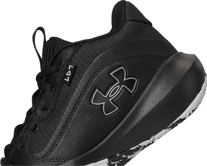 Under Armour Lockdown 7 Basketball Shoes Black/Black/Metallic Silver : Men's 11.5 - Women's 13 Medium, Synthetic - Image 7