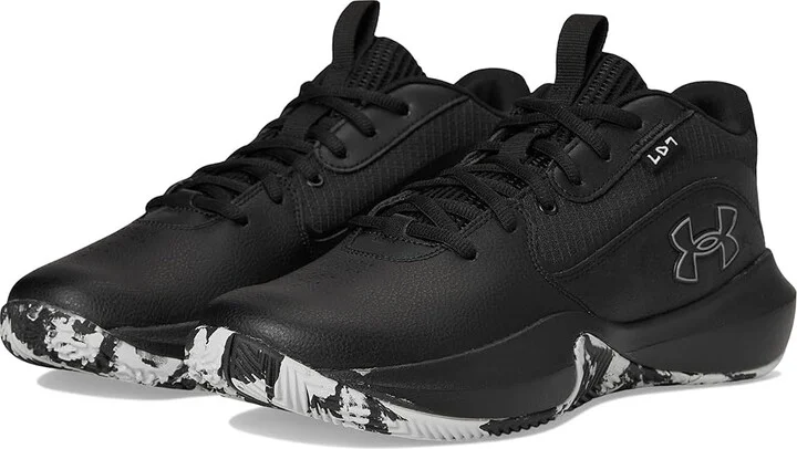 Under Armour Lockdown 7 Basketball Shoes Black/Black/Metallic Silver : Men's 11.5 - Women's 13 Medium, Synthetic