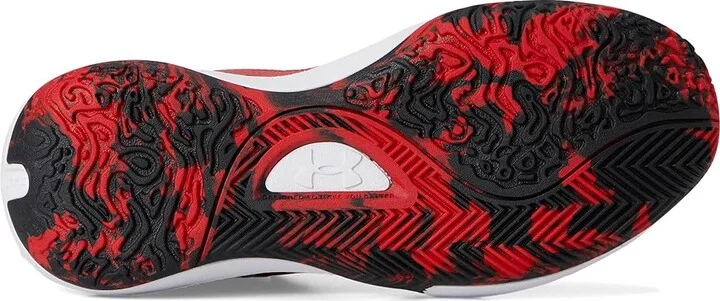 Under Armour Lockdown 7 Basketball Shoes Red/Black/Red : Men's 9.5 - Women's 11 Medium, Synthetic - Image 3