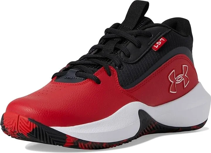 Under Armour Lockdown 7 Basketball Shoes Red/Black/Red : Men's 9.5 - Women's 11 Medium, Synthetic - Image 5