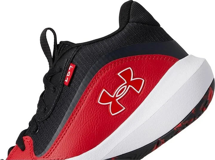 Under Armour Lockdown 7 Basketball Shoes Red/Black/Red : Men's 9.5 - Women's 11 Medium, Synthetic - Image 7
