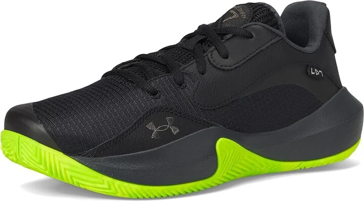 Under Armour Lockdown 7 Low Basketball Shoes Black/Black/Metallic Black : Men's 7 - Women's 8.5 Medium, Synthetic - Image 5