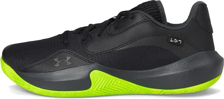 Under Armour Lockdown 7 Low Basketball Shoes Black/Black/Metallic Black : Men's 7 - Women's 8.5 Medium, Synthetic - Image 6