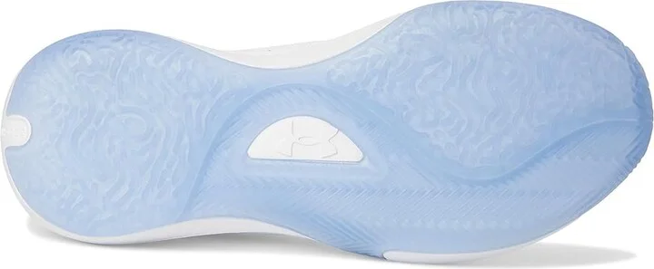 Under Armour Lockdown 7 Low Basketball Shoes White/White/Metallic Silver : Men's 14 - Women's 15.5 Medium, Synthetic - Image 3