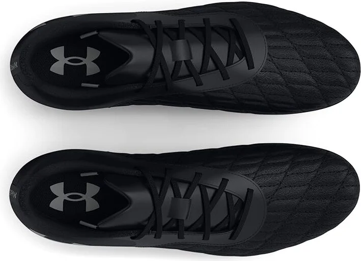 Under Armour Magnetico Select 3.0 FG Soccer Cleats Soccer Shoes Black/Black/Metallic Silver : Men's 4 - Women's 5.5 Medium - Image 2