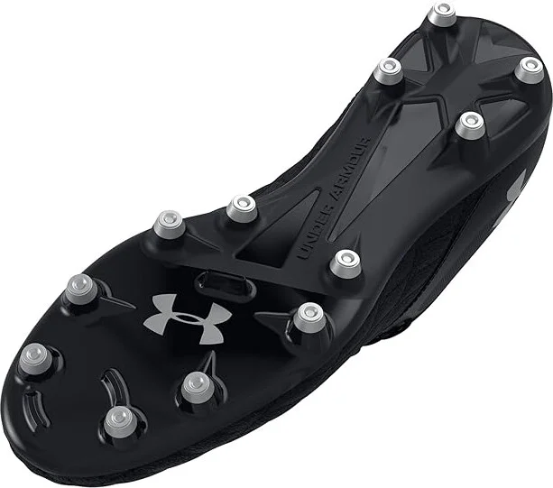 Under Armour Magnetico Select 3.0 FG Soccer Cleats Soccer Shoes Black/Black/Metallic Silver : Men's 4 - Women's 5.5 Medium - Image 3